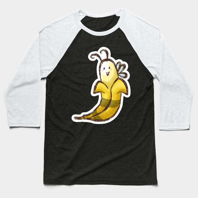 Bumble Banana T-shirt Baseball T-Shirt by saradaboru